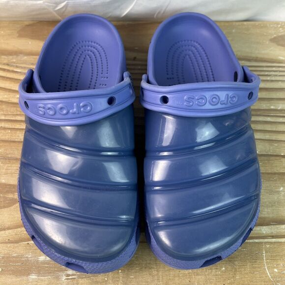 Crocs Classic Neo Puff Clogs Sandals Periwinkle Unisex Womens 7 - Picture 3 of 7